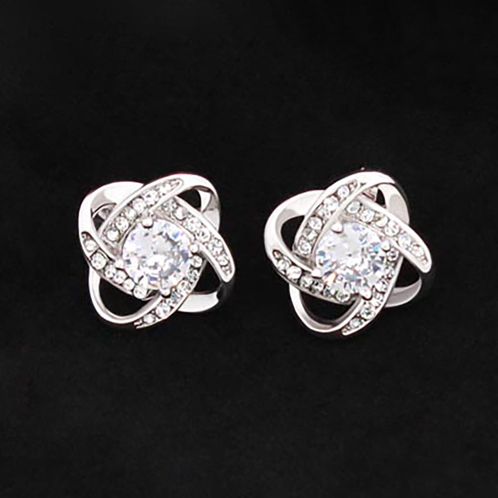 Love Knot Stud Earrings Jewelry ShineOn Fulfillment Love Knot Earrings