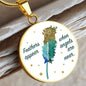 Divine Feathers Pendant: Embracing Angels' Proximity - "Feathers appear when angeles are near." Jewelry ShineOn Fulfillment
