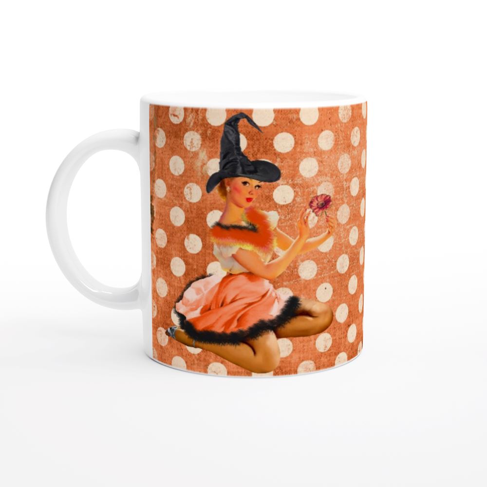 "All Year Long I Dream of Autumn" Designer Vintage Retro Style 11oz Ceramic Mug Print Material Gelato