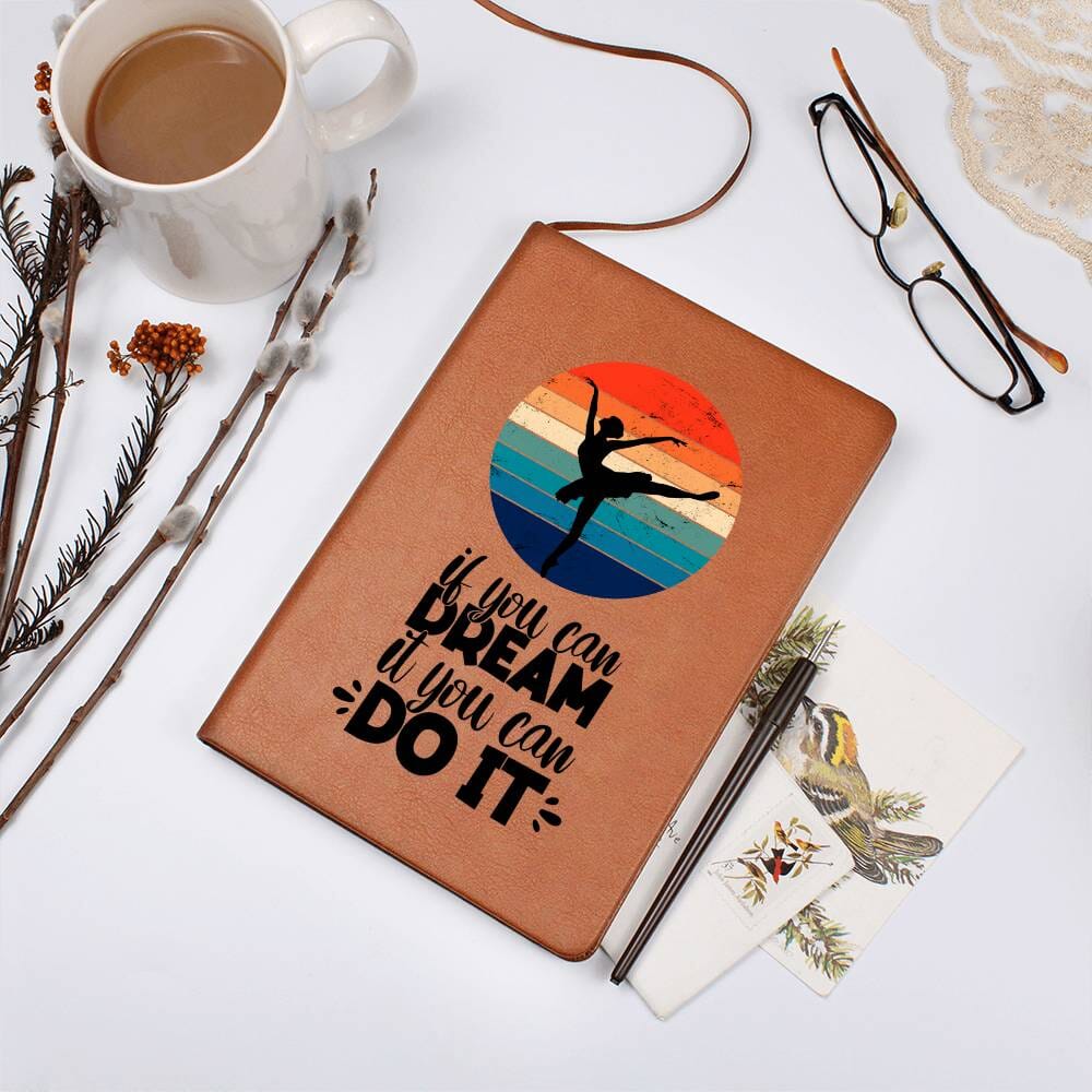 Dancer's Dream - Vegan Leather Journal Journals ShineOn Fulfillment 