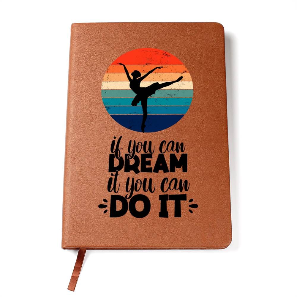 Dancer's Dream - Vegan Leather Journal Journals ShineOn Fulfillment 