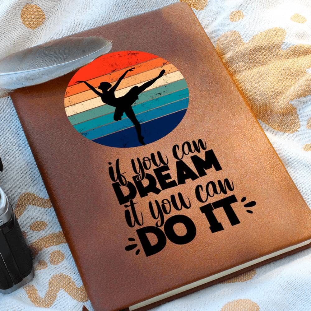 Dancer's Dream - Vegan Leather Journal Journals ShineOn Fulfillment 