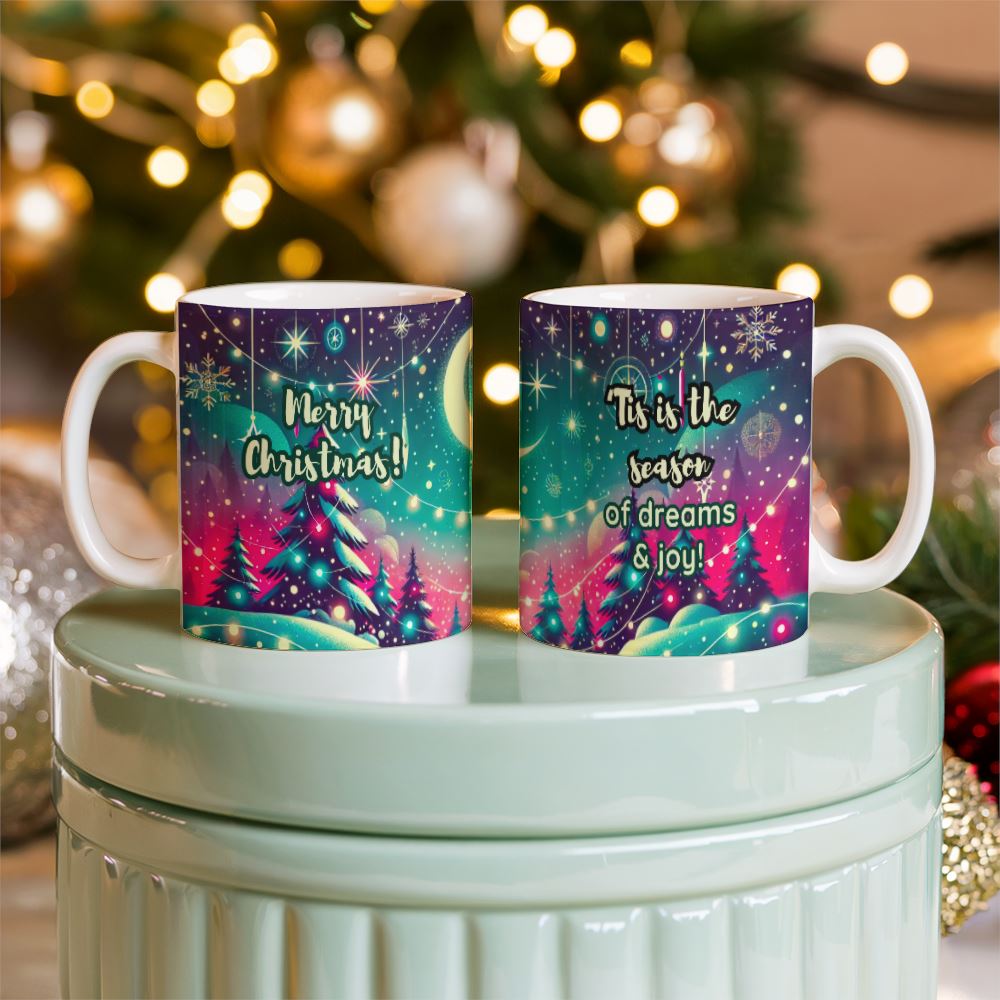 Celestial Christmas Dream Mug – Festive Magic for Dreamers Jewelry ShineOn Fulfillment 