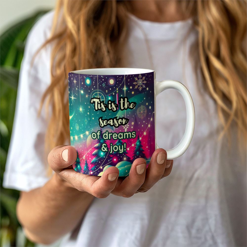 Celestial Christmas Dream Mug – Festive Magic for Dreamers Jewelry ShineOn Fulfillment 